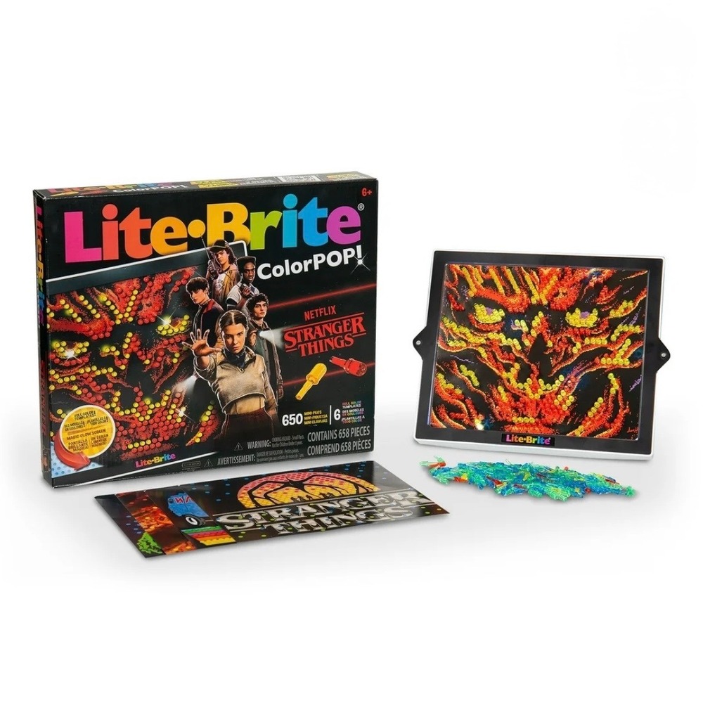 NEW Lite-Brite ColorPOP Netflix Stranger Things TV Show Light Up Bright Art Set